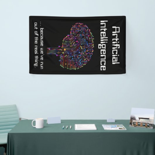Kunstmatige intelligentie vs Real Thing Spandoek (Beurs)