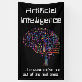 Kunstmatige intelligentie vs Real Thing Spandoek