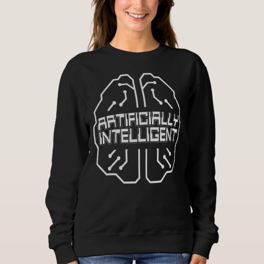 Kunstmatige intelligentiegegevens - brein chip Lay Trui (Voorkant)