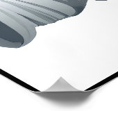 Kunstmatige intelligentiekunst van Jezus met wapen Poster (Hoek)