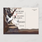 Kunstmatige Japanse kranen sparen het Briefkaart v (Achterkant)