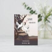 Kunstmatige Japanse kranen sparen het Briefkaart v (Staand voorkant)