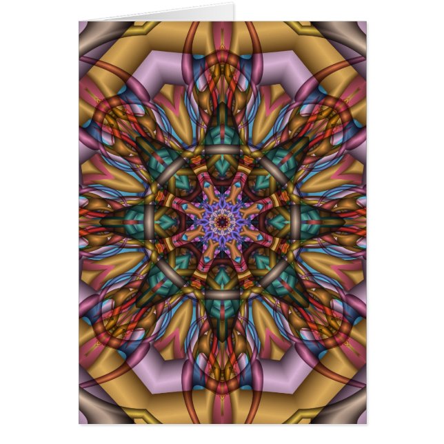 Kunstmatige Kaleidoscoopkaart zonder tekst (Voorkant)