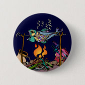 Kunstmatige kampvuur ronde button 5,7 cm (Voorkant)