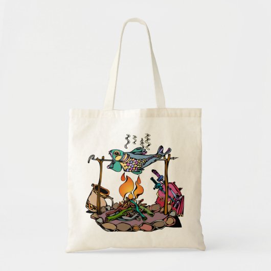 Kunstmatige kampvuur tote bag (Voorkant)