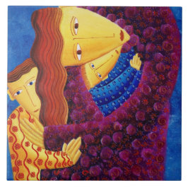 Kunstmatige keramische tegel voor moeder en zonen tegeltje