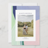 Kunstmatige kerstfeestdag Foto Wenskaart Feestdagenkaart (Voorkant)