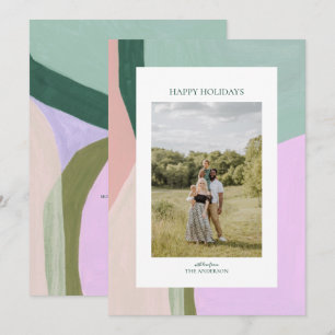 Kunstmatige kerstfeestdag Foto Wenskaart Feestdagenkaart