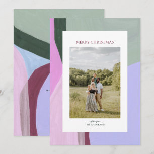 Kunstmatige kerstfeestdag Foto Wenskaart Feestdagenkaart