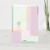 Kunstmatige kerstfeestdag fotokaart feestdagen kaart (Achterkant)