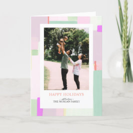 Kunstmatige kerstfeestdag fotokaart feestdagen kaart