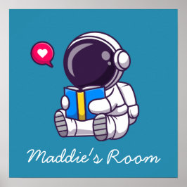 Kunstmatige kinder kamer in een boek poster