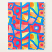 Kunstmatige kleurrijke abstracte geometrische gepe planner (Achterkant)