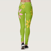 Kunstmatige kleurrijke flessenpatroonbewerkingspar leggings (Achterkant)