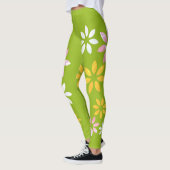 Kunstmatige kleurrijke flessenpatroonbewerkingspar leggings (Links)