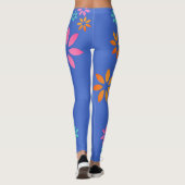 Kunstmatige kleurrijke Floral Pattern oefent Leggi Leggings (Achterkant)