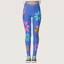 Kunstmatige kleurrijke Floral Pattern oefent Leggi Leggings