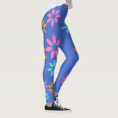 Kunstmatige kleurrijke Floral Pattern oefent Leggi Leggings (Rechts)