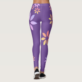 Kunstmatige kleurrijke Floral Pattern oefent Leggi Leggings