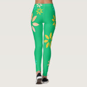 Kunstmatige kleurrijke Floral Pattern oefent Leggi Leggings (Achterkant)