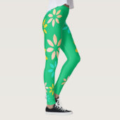 Kunstmatige kleurrijke Floral Pattern oefent Leggi Leggings (Rechts)