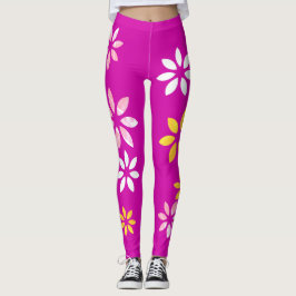Kunstmatige kleurrijke Floral Pattern oefent Leggi Leggings