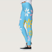 Kunstmatige kleurrijke Floral Pattern oefent Leggi Leggings (Links)