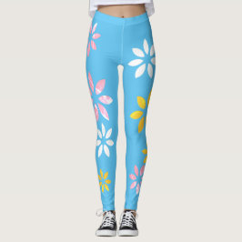 Kunstmatige kleurrijke Floral Pattern oefent Leggi Leggings