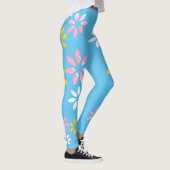 Kunstmatige kleurrijke Floral Pattern oefent Leggi Leggings (Rechts)