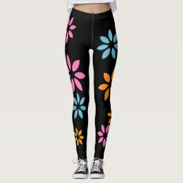 Kunstmatige kleurrijke Floral Pattern oefent Leggi Leggings
