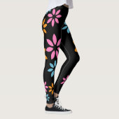 Kunstmatige kleurrijke Floral Pattern oefent Leggi Leggings (Rechts)