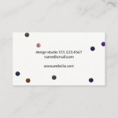 Kunstmatige kleurrijke getextureerde bollen visitekaartje (Achterkant)