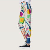Kunstmatige kleurrijke leggings met volledige leng (Links)