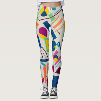 Kunstmatige kleurrijke leggings met volledige leng