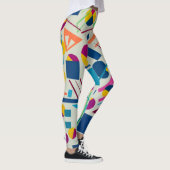 Kunstmatige kleurrijke leggings met volledige leng (Rechts)