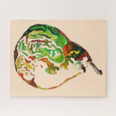 Kunstmatige, kleurrijke vormgeving van peren legpuzzel (Horizontaal)