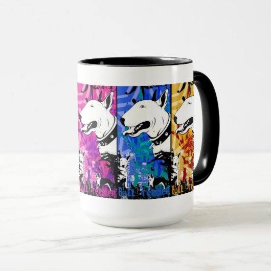 Kunstmatige koerierdrager Hondenras Design Mok (Voorkant rechts)