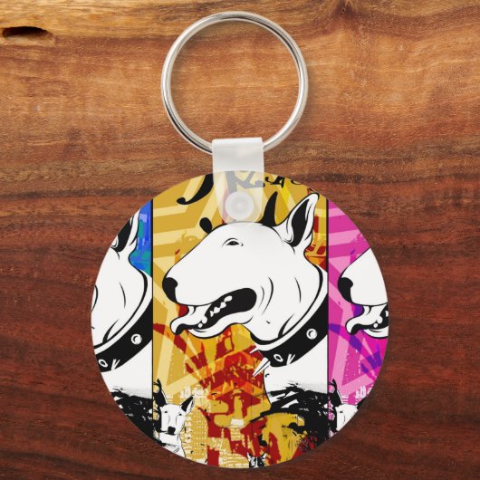 Kunstmatige koerierdrager Hondenras Design Sleutelhanger (Voorkant)