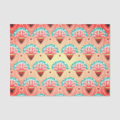 Kunstmatige koraalroze bloem tissuepapier (Voorkant)