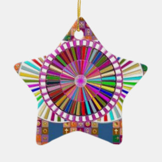 KUNSTMATIGE KUNST: CHRISTMAS FEESTDAGEN FESTIVES KERAMISCH ORNAMENT