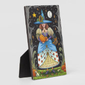 KUNSTMATIGE KUNST IN SPOOKY-BOSSEN, ZWARTE KAT EN FOTOPLAAT (Zijkant)