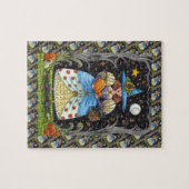 KUNSTMATIGE KUNST IN SPOOKY-BOSSEN, ZWARTE KAT EN  LEGPUZZEL (Horizontaal)