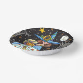 KUNSTMATIGE KUNST IN SPOOKY-BOSSEN, ZWARTE KAT EN  PAPIEREN KOMMEN (Gebogen)