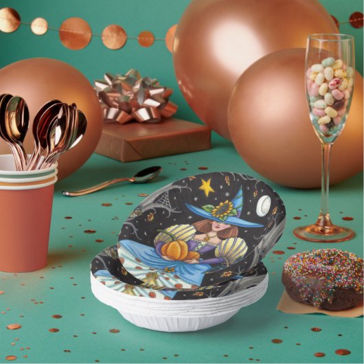 KUNSTMATIGE KUNST IN SPOOKY-BOSSEN, ZWARTE KAT EN  PAPIEREN KOMMEN (Multi)