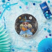 KUNSTMATIGE KUNST IN SPOOKY-BOSSEN, ZWARTE KAT EN  PAPIEREN KOMMEN (Feest)