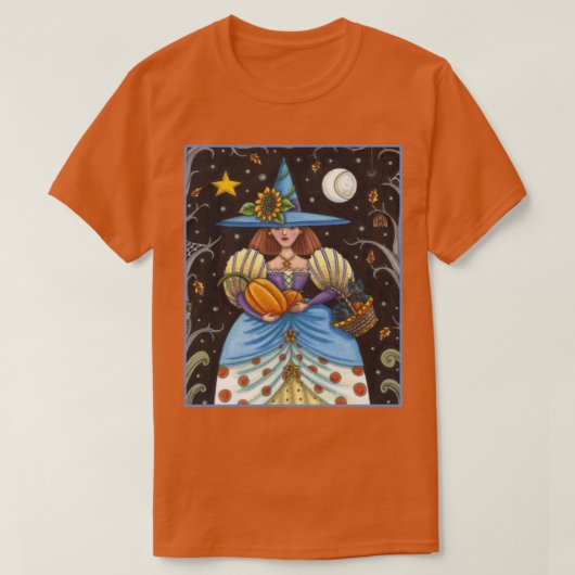 KUNSTMATIGE KUNST IN SPOOKY-BOSSEN, ZWARTE KAT EN  T-SHIRT (Design voorkant)
