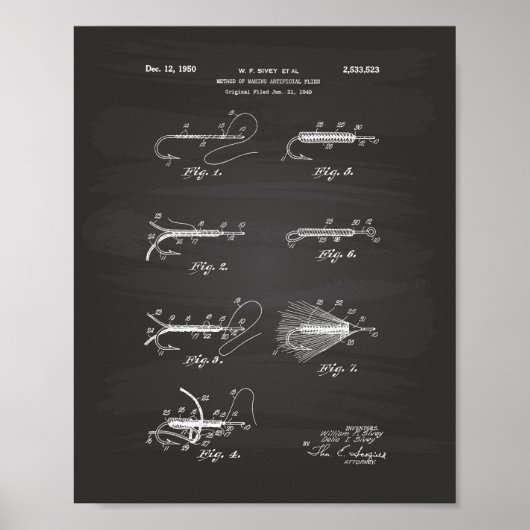 Kunstmatige kunst van 1950 - Chalkboard Poster (Voorkant)