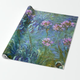 Kunstmatige kunstbloemen van Monet Cadeaupapier
