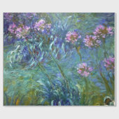 Kunstmatige kunstbloemen van Monet Cadeaupapier (Vlak)
