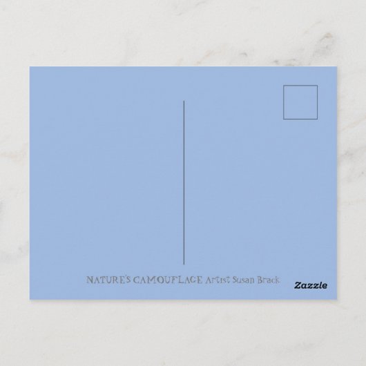 KUNSTMATIGE KUNSTSTROOM IN AUTUMN FOREST, BIRD NES BRIEFKAART (Achterkant)